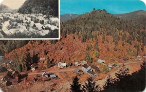 MURRAY, Idaho ID   GOLD MINING TOWN Current~Past BIRD'S EYE VIEW  1974 Postcard
