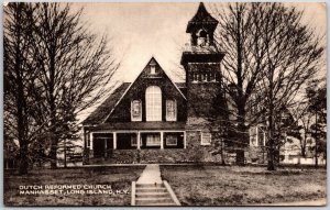 1950's Dutch Reformed Church Manhasset Long Island New York NY Posted Postcard