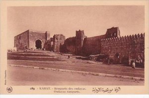 Morocco Rabat Oudayas Ramparts 1920-30s