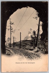 Switzerland c1906 Postcard Chemin De Fer Du Gornergrat Railroad Tracks