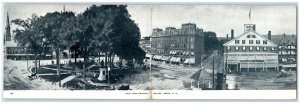 c1910's View Of East Side Central Square Keene New Hampshire NH Antique Postcard