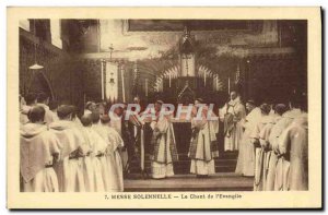 Old Postcard solemn Mass Song of the & # 39evangile