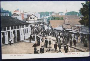 On The Midway Crescent Park RI 1906 Rhode Island News Pub 7367 UDB