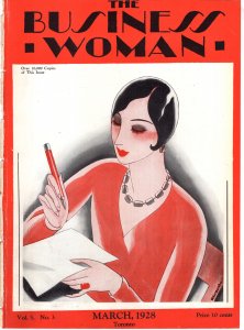 The Business Woman Canadian Magazine Toronto Fashion, Sept 1928, Advertising