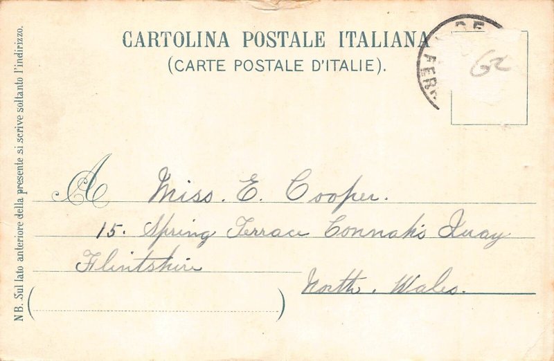 Italy Genova Genoa General View vintage postcard