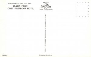 Vintage Postcard Hotel Bonneville The Only Fireproof Hotel Idaho Falls Idaho ID