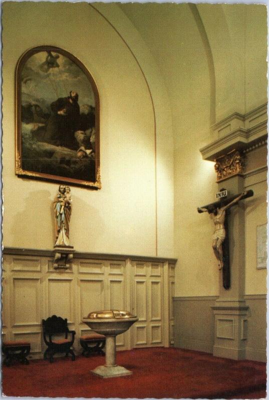 New Orleans, LA - St. Louis Cathedral  - baptismal font, St. Joseph, crucifix