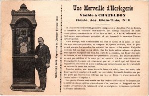 CPA CHATELDON - Une merveille d'Horlogerie (72343)