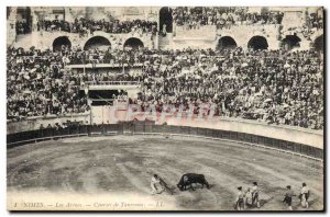 Old Postcard Bullfight Bullfight Nimes The arenas