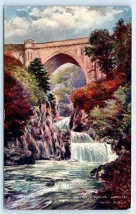 Tuck Oilette POULAPHOUCA WATERFALL near Dublin, Ireland ~ River Liffey Postcard