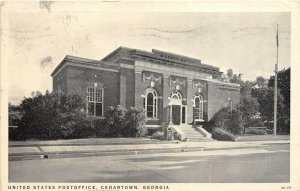 Cedartown Georgia 1940 Postcard United States Post Office