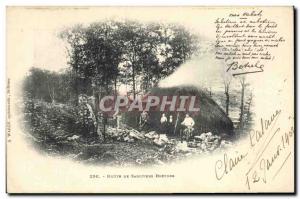 Old Postcard Sabot Hut shoemakers Britons Botrel TOP