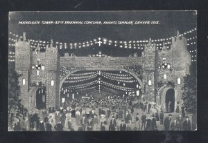 DENVER COLORADO 1913 KNIGHTS TEMPLAR TRIENNIAL CONCLAVE VINTAGE POSTCARD