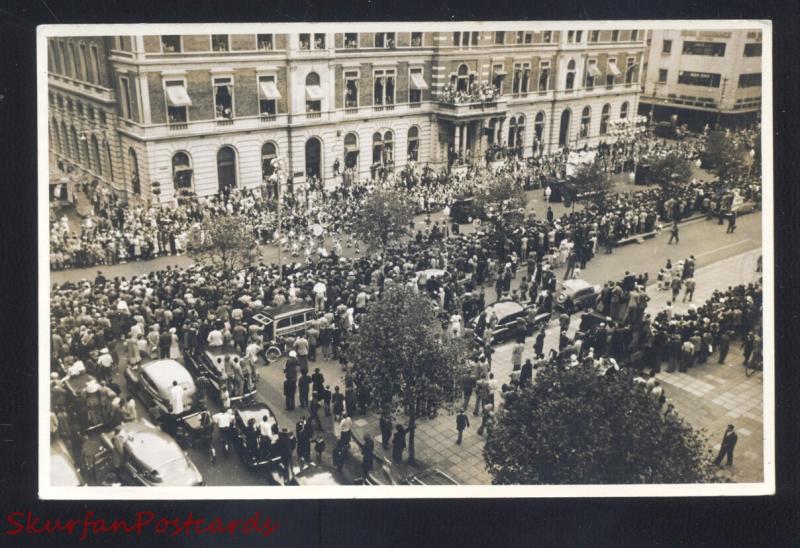 RPPC JOHANNESBURG SOUTH AFRICA TERCENTENARY CELEBRATION REAL PHOTO POSTCARD