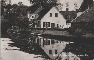 Netherlands Bunnik Gezicht op Kromme Rijn Vintage RPPC C079