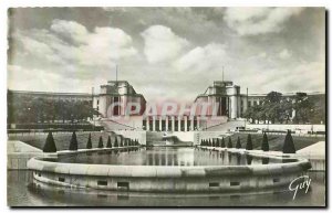 CARTE Postale Old Paris and the Palais de Chaillot Wonders seen Gardens