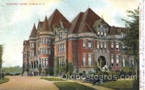 Utica, New York, N.Y., USA Mason, Mason's Fraternal Organization 1906 light c...