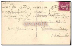 Old Postcard Cabourg Grand Hotel and La Digue