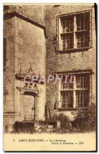 Old Postcard Arcy Chatenay On Cury The door and windows