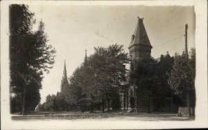 Union City Indiana IN Church c1910 Real Photo Postcard