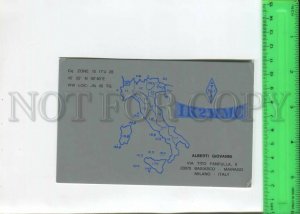 467001 1991 year Italy Milano radio QSL card to USSR