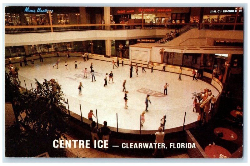 c1960's Centre Ice Indoor Ice Skating Clearwater Florida FL Unposted Postcard