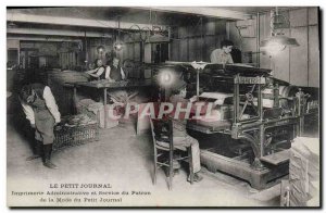 Old Postcard Newspapers Newspaper Le Petit Journal administrattive Printing a...