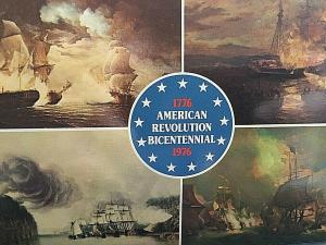 Postcard  Bicentennial American Revolution Multi Pic.  4 x 6     U3