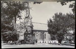 Vintage Postcard 1930-1945 Presbyterian Church, Mason City, Illinois (IL) RPPC