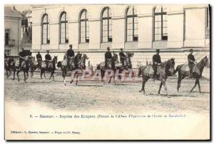 Old Postcard Horse Riding Equestrian Saumur resumes squires