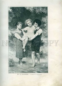 231269 FRANCE SALON 1894 BOS Pierette GARDNER children POSTER