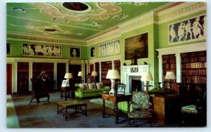 GORDON, Berwickshire Scotland, UK~ Library MELLERSTAIN HOUSE 1977 Postcard