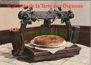 Food & Drink Postcard - Recipes - Recette De La Tarte Aux Oignons RR13697