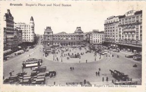 Belgium Brussels Place Rogier et Gare du Nord