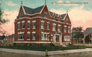 Vintage Postcard 1911 Saint Patrick's Convent Lawrence Massachusetts E. E. Smith