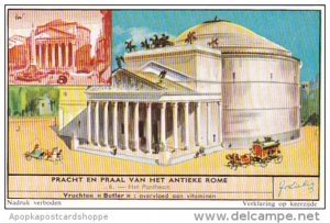 Liebig Trade Card s1662 Beauty Of Ancient Rome No 6 Het Pantheon