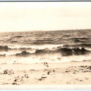 c1920s Houghton Lake, MI RPPC Etha Smith Real Photo At End of Trail Postcard A99