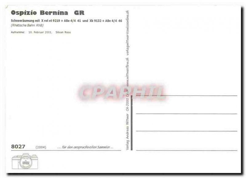 Postcard Modern Ospizio Bernina GR