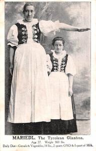 Mariedl The Tyrolean Giantess Tallest Person Unused 