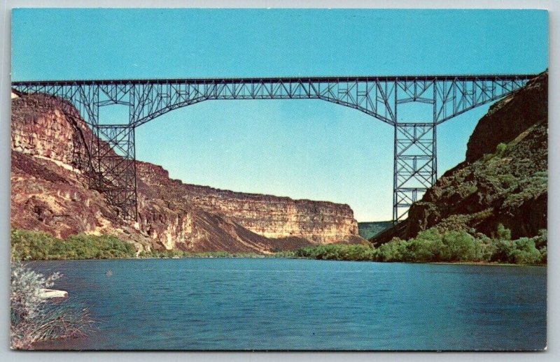 Perrine Memorial Bridge  Snake River  Idaho    Postcard