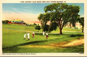 Virginia Roanake Country Club House From Golf Course