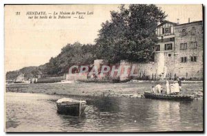 Old Postcard Hendaye La Maison Pierre Loti on the banks of the Bidasoa