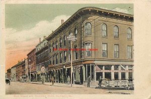 ME, Rockland, Maine, Main Street, Thorndike Hotel, 1906 PM, GW Morris No 89257