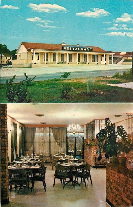 Batesville Arkansas~Powell's Motel & Restaurant~Inside & Out~1950s PC 