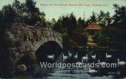 Bridge & Bandstand, Beacon Hill Park Victoria British Columbia, Canada 1915 