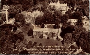 Postcard NJ A Portion of the Campus of Princeton Theological Seminary 1930s M33