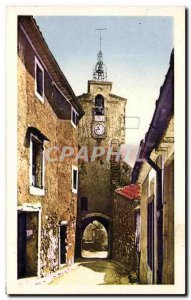 Old Postcard Roussillon La Tour L & # 39Horloge