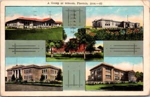 Postcard A Group of Schools in Phoenix, Arizona