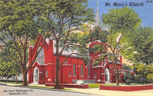 St. Mary's church W. Washington St. Greenville, South Carolina