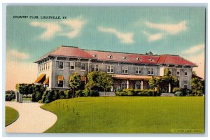 1940 Exterior View Country Club Building Louisville Kentucky KY Vintage Postcard